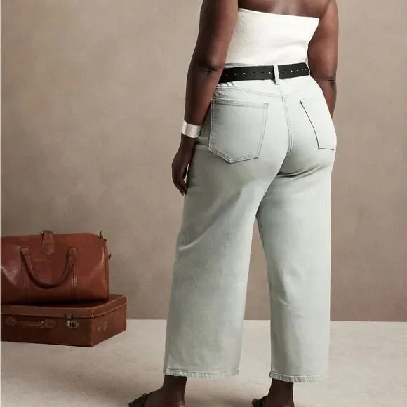 Banana Republic Wide-Leg Crop Jean - Picture 4 of 16